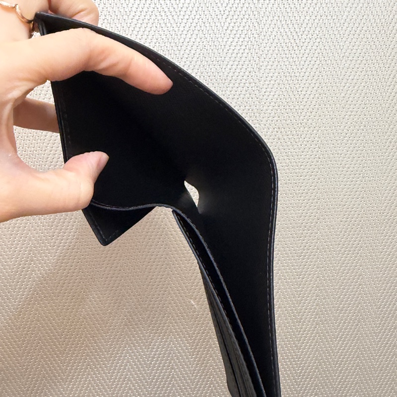 LV 黑灰原花Slender對開短夾M62294-7