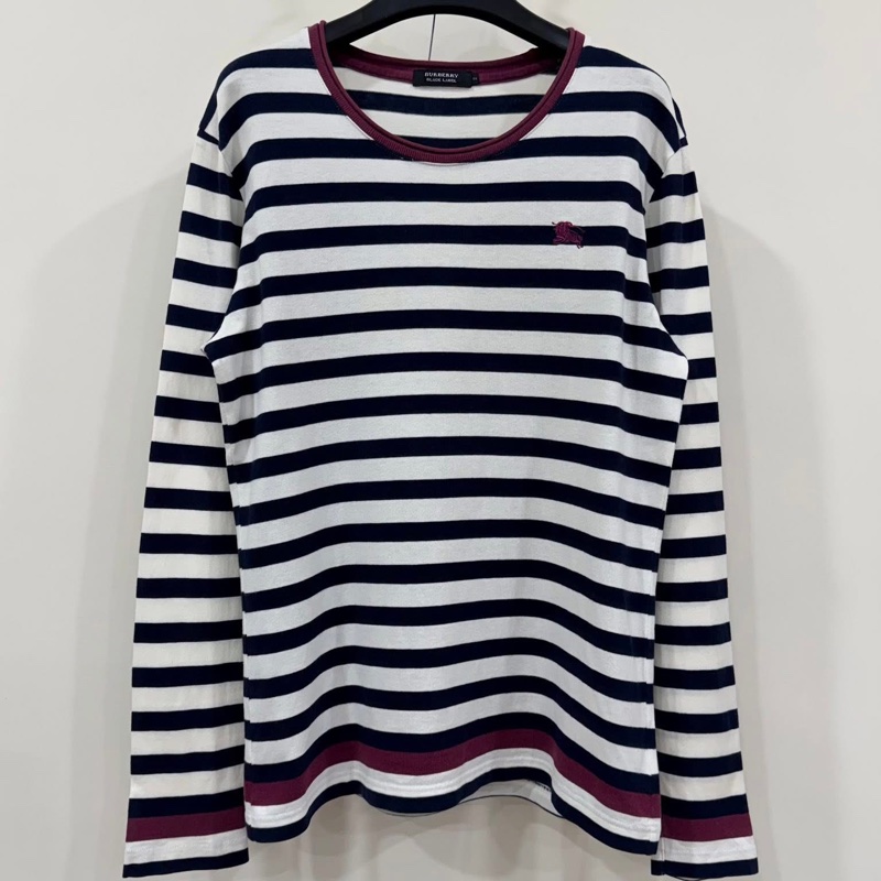 BURBERRY 黑標 橫條紋戰馬上衣-2