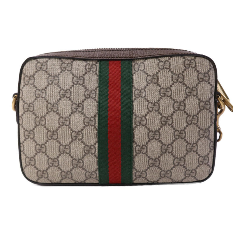 GUCCI 塗層帆布Ophidia GG Supreme金扣肩背袋-1