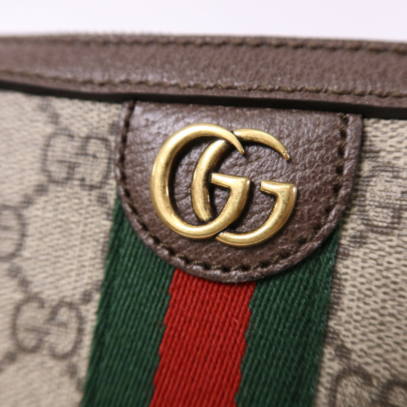 GUCCI 塗層帆布Ophidia GG Supreme金扣肩背袋-6