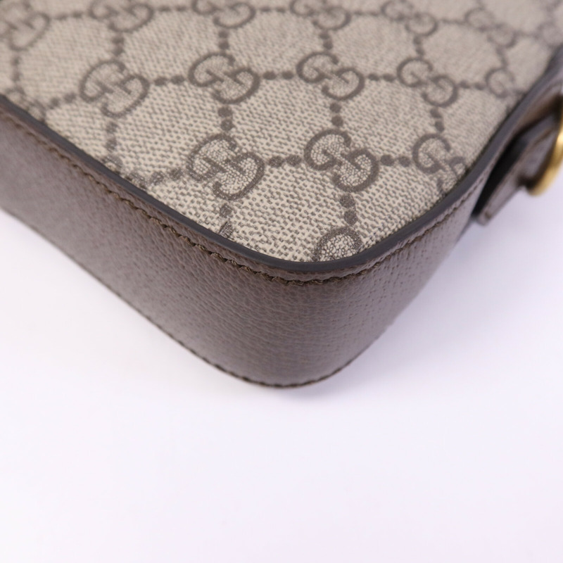 GUCCI 塗層帆布Ophidia GG Supreme金扣肩背袋-10