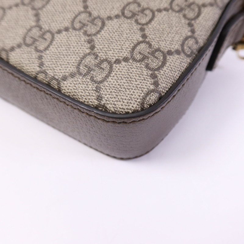 GUCCI 塗層帆布Ophidia GG Supreme金扣肩背袋-12