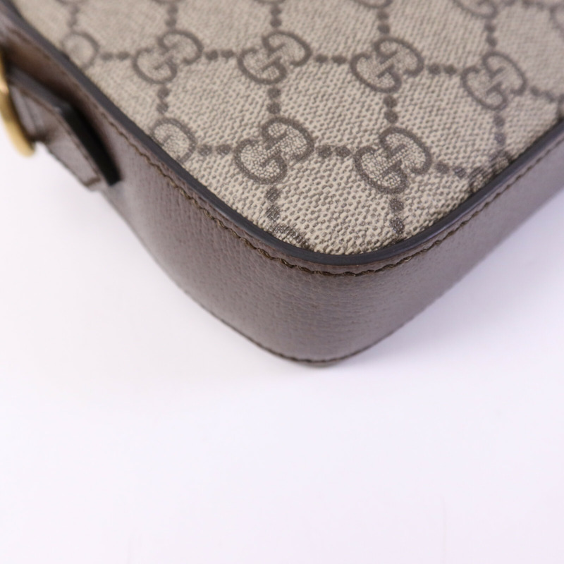 GUCCI 塗層帆布Ophidia GG Supreme金扣肩背袋-13
