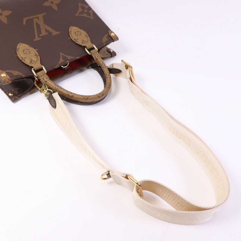 LOUIS VUITTON Monogram Giant On The Go PM金扣手挽肩背兩用袋-7