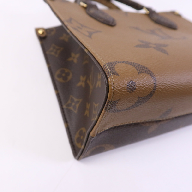 LOUIS VUITTON Monogram Giant On The Go PM金扣手挽肩背兩用袋-12