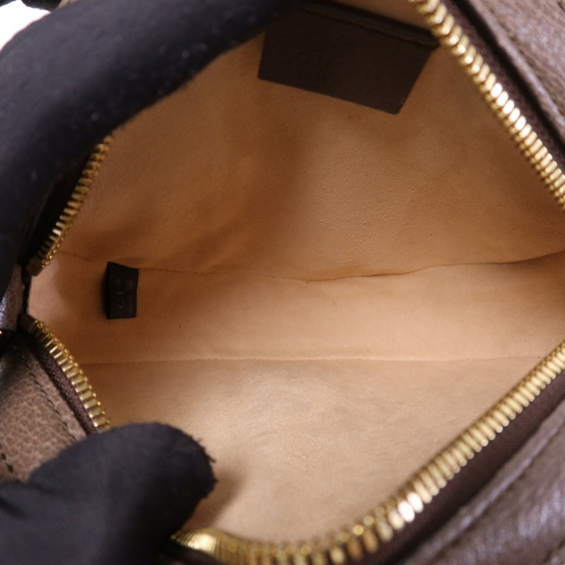 GUCCI 塗層帆布Ophidia金扣鏈帶肩背袋-4