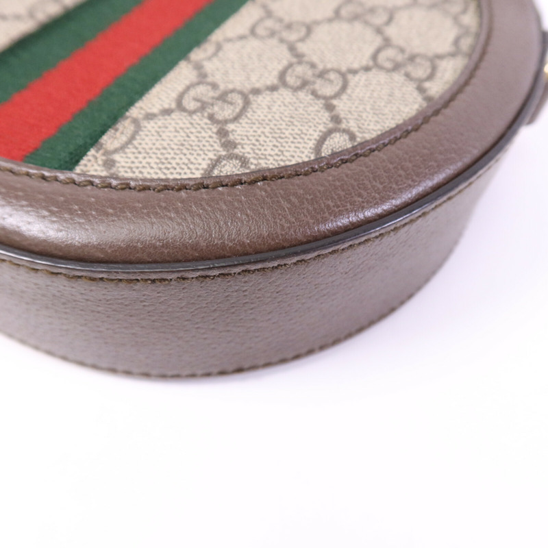 GUCCI 塗層帆布Ophidia金扣鏈帶肩背袋-10