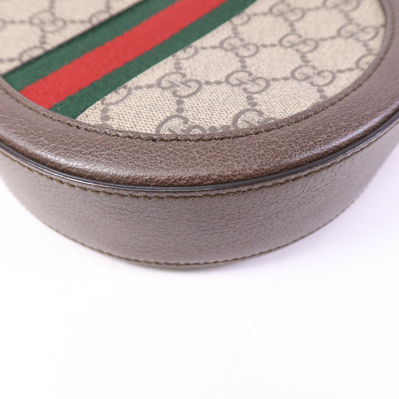 GUCCI 塗層帆布Ophidia金扣鏈帶肩背袋-12