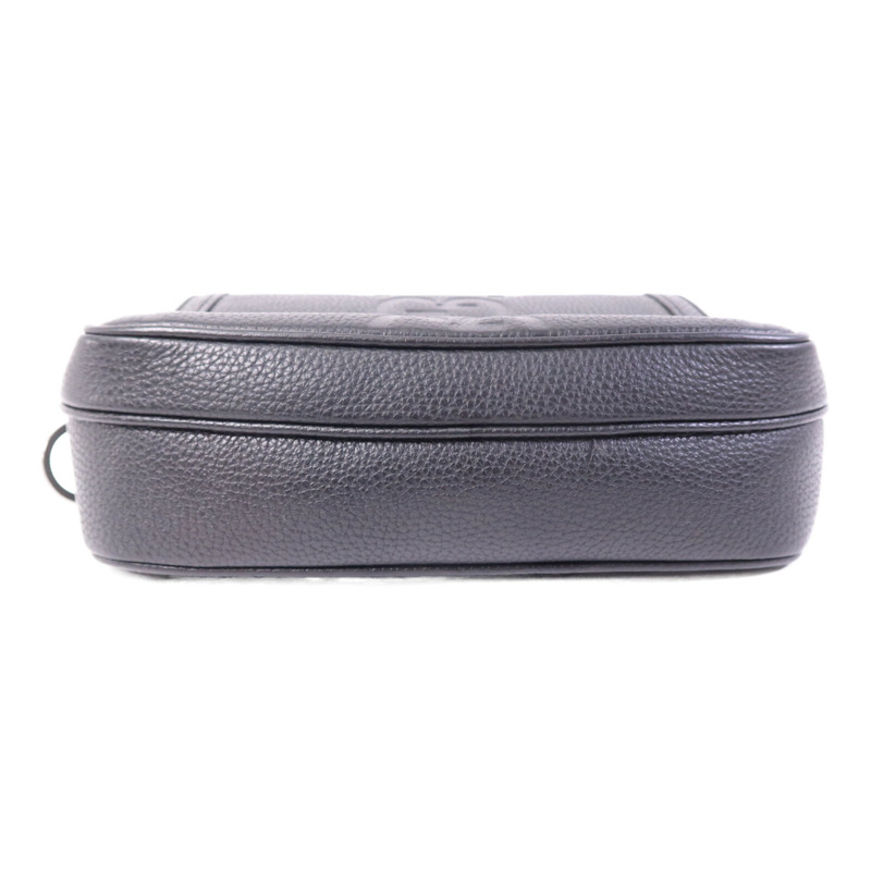 GUCCI 牛皮皮革GG Jumbo Small銀扣肩背袋-3