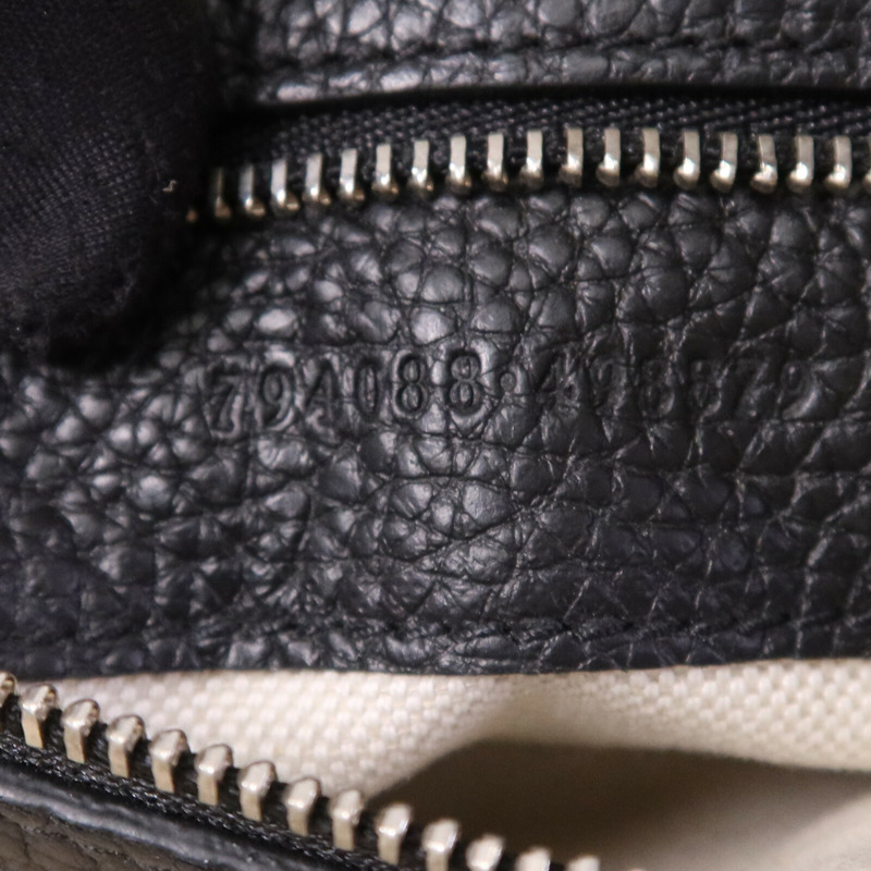 GUCCI 牛皮皮革GG Jumbo Small銀扣肩背袋-7