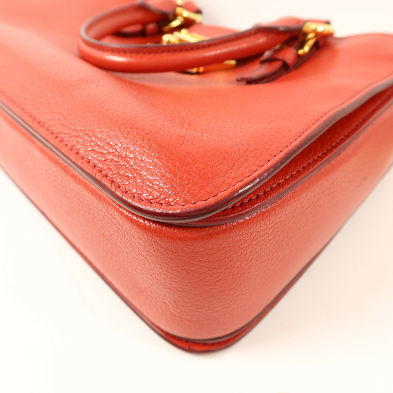 Miu Miu 牛皮皮革2 Way Shoulder金扣手挽肩背兩用袋-11