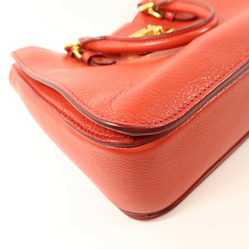 Miu Miu 牛皮皮革2 Way Shoulder金扣手挽肩背兩用袋-12