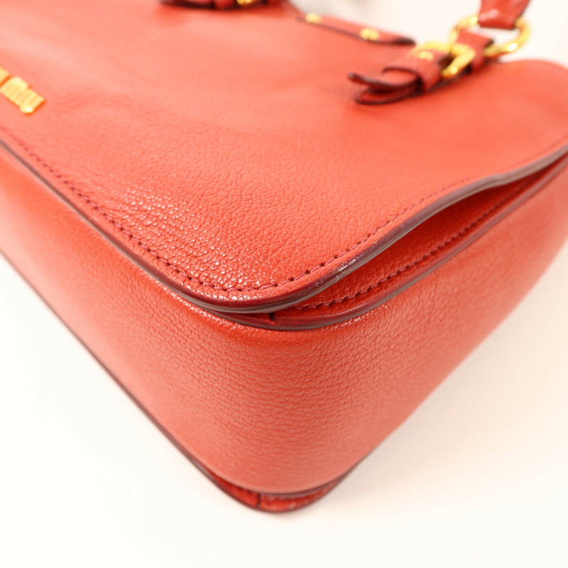 Miu Miu 牛皮皮革2 Way Shoulder金扣手挽肩背兩用袋-13