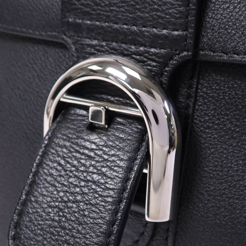 Delvaux 牛皮皮革Brillant MM銀扣手挽肩背兩用袋-6