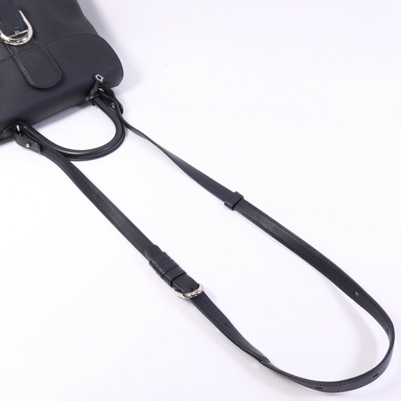 Delvaux 牛皮皮革Brillant MM銀扣手挽肩背兩用袋-7