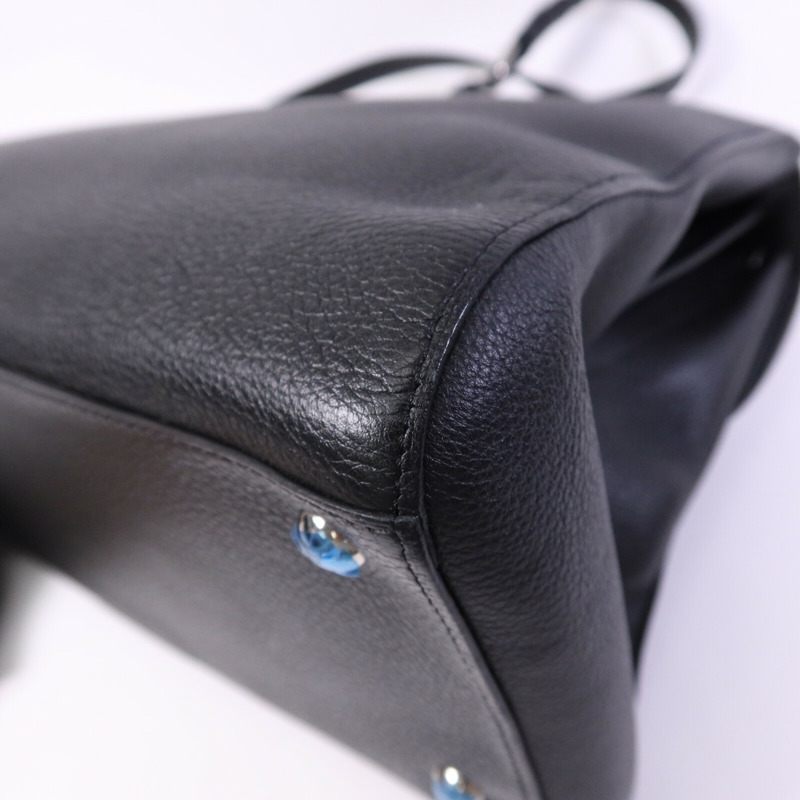 Delvaux 牛皮皮革Brillant MM銀扣手挽肩背兩用袋-11