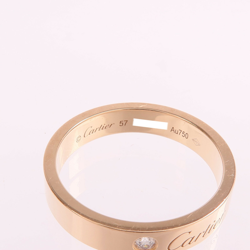 CARTIER 18K玫瑰金Fine Shank Ring戒指Cartier#57/US#8-4