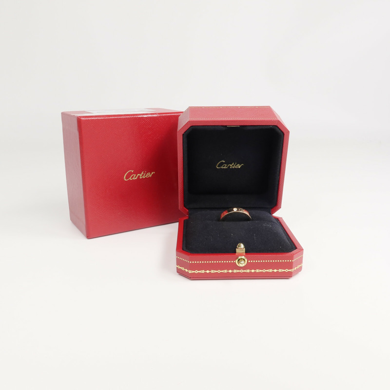 CARTIER 18K玫瑰金Fine Shank Ring戒指Cartier#57/US#8-8