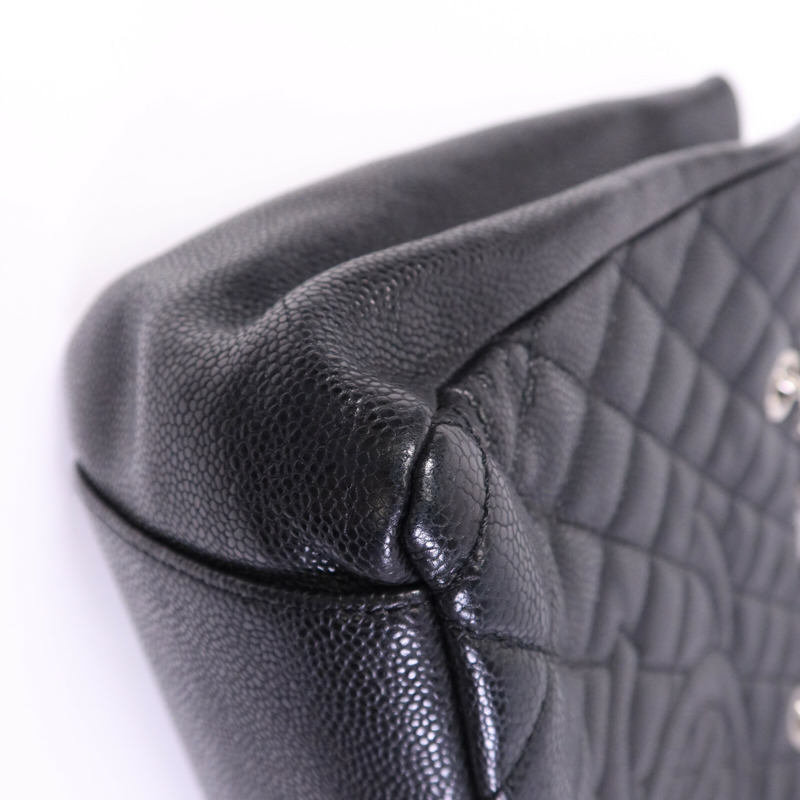 CHANEL 牛皮皮革GST銀扣鏈帶肩背袋-11