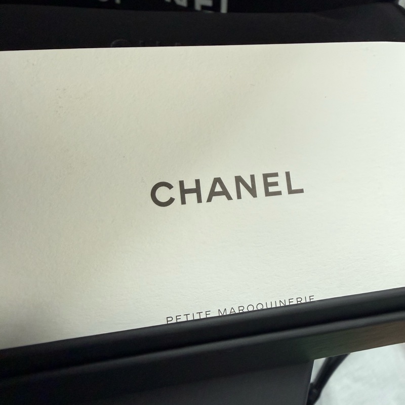 Chanel 經典荔枝牛皮拉鏈款 零錢包 卡包 全新閑置-0