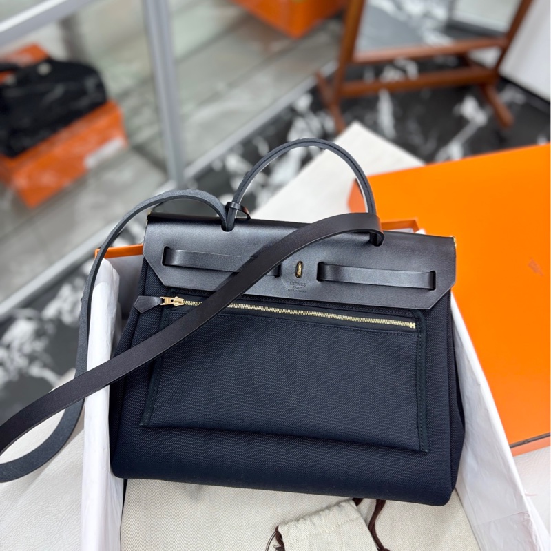 【99新】 Hermes 黑金Herbag31 手提包-4
