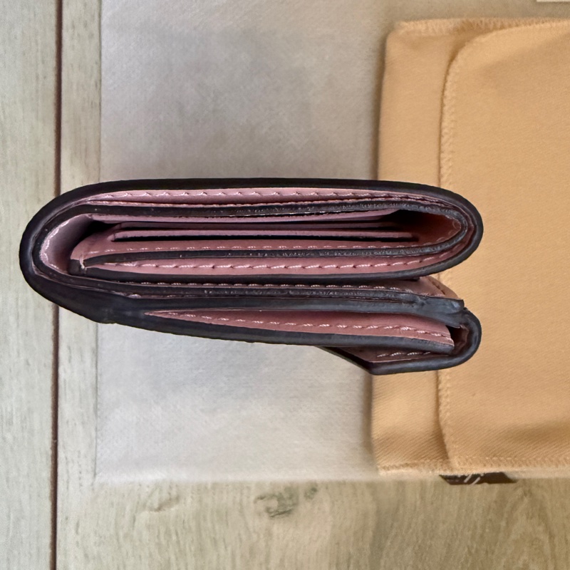 LOUIS VUITTON 老花三折短夾-9