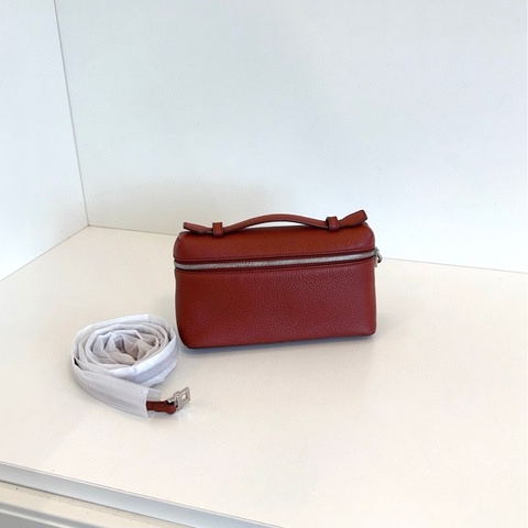 【99新🆕】LP Loro Piana Pocket L19 飯盒包🍁美拉德磚紅色 手提包斜挎包