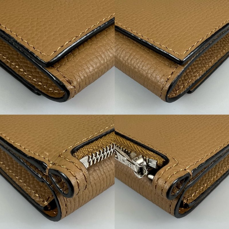 LOEWE  棕銀扣迷你小鍊包-10