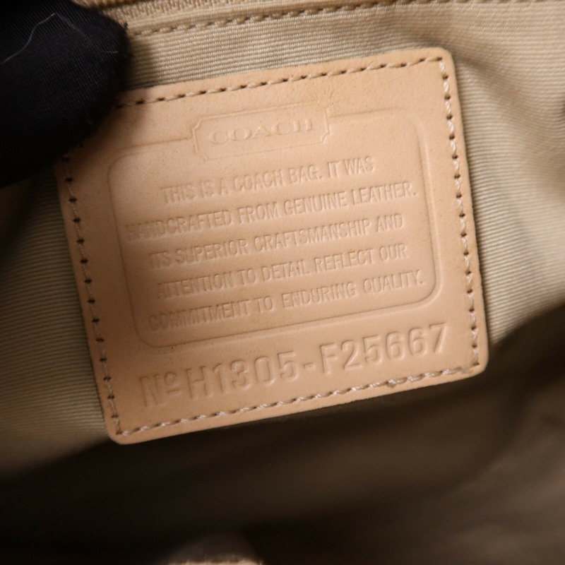 COACH 牛皮皮革Peyton Pocket Tote銀扣手挽袋-6