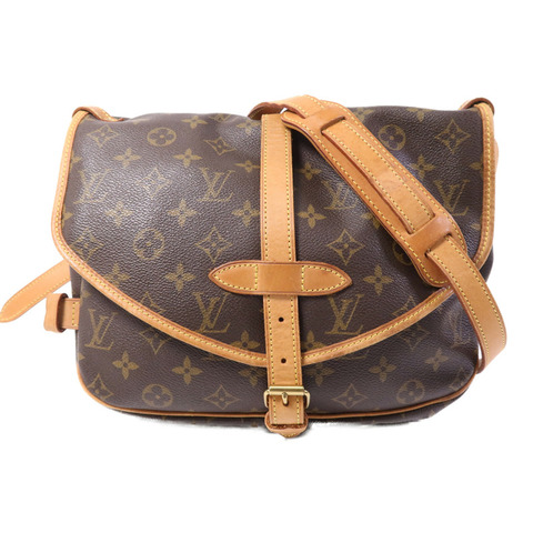 LOUIS VUITTON Monogram Saumur 30金扣肩背袋