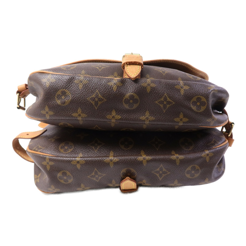 LOUIS VUITTON Monogram Saumur 30金扣肩背袋-3