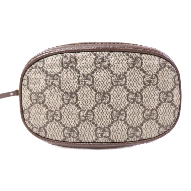 GUCCI 塗層帆布Ophidia GG Mini Bucket金扣肩背袋-3