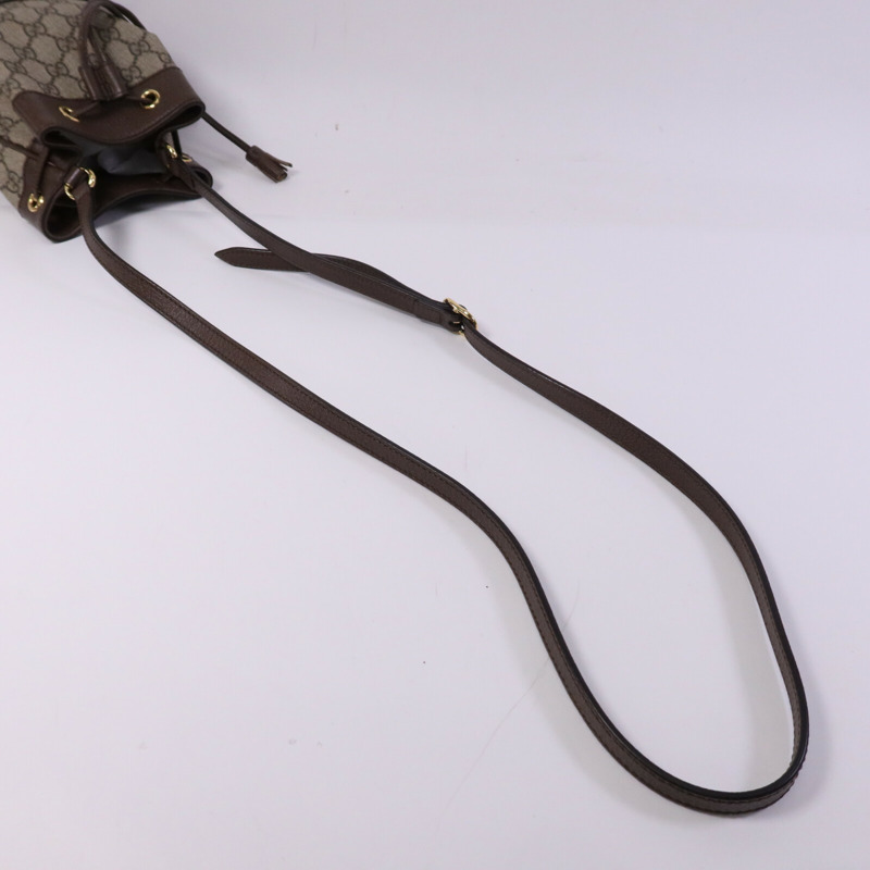 GUCCI 塗層帆布Ophidia GG Mini Bucket金扣肩背袋-8