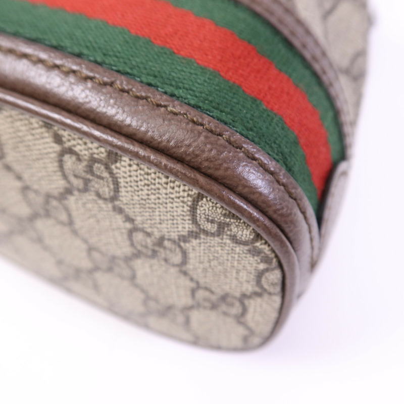GUCCI 塗層帆布Ophidia GG Mini Bucket金扣肩背袋-9