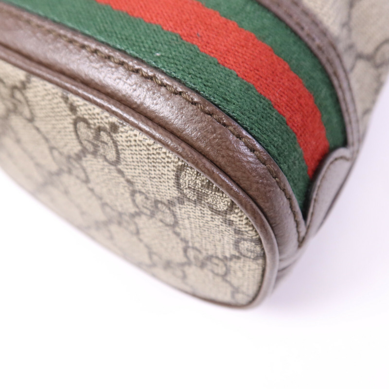 GUCCI 塗層帆布Ophidia GG Mini Bucket金扣肩背袋-11