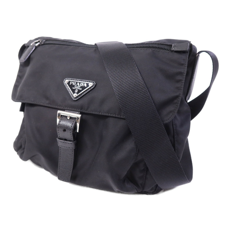 PRADA 尼龍Shoulder Bag銀扣肩背袋-2