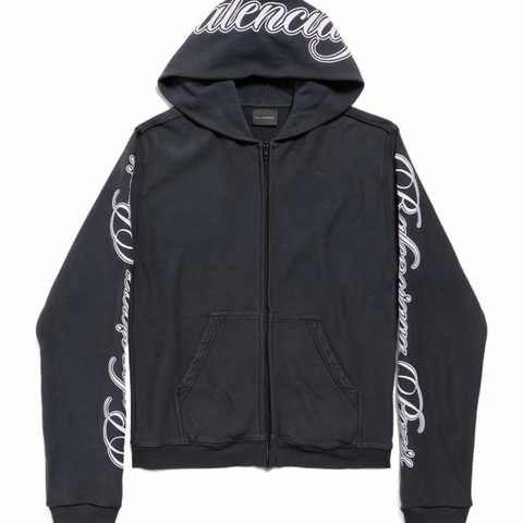 Balenciaga 男士 拉鍊連帽衛衣XXS XS S M L XL碼