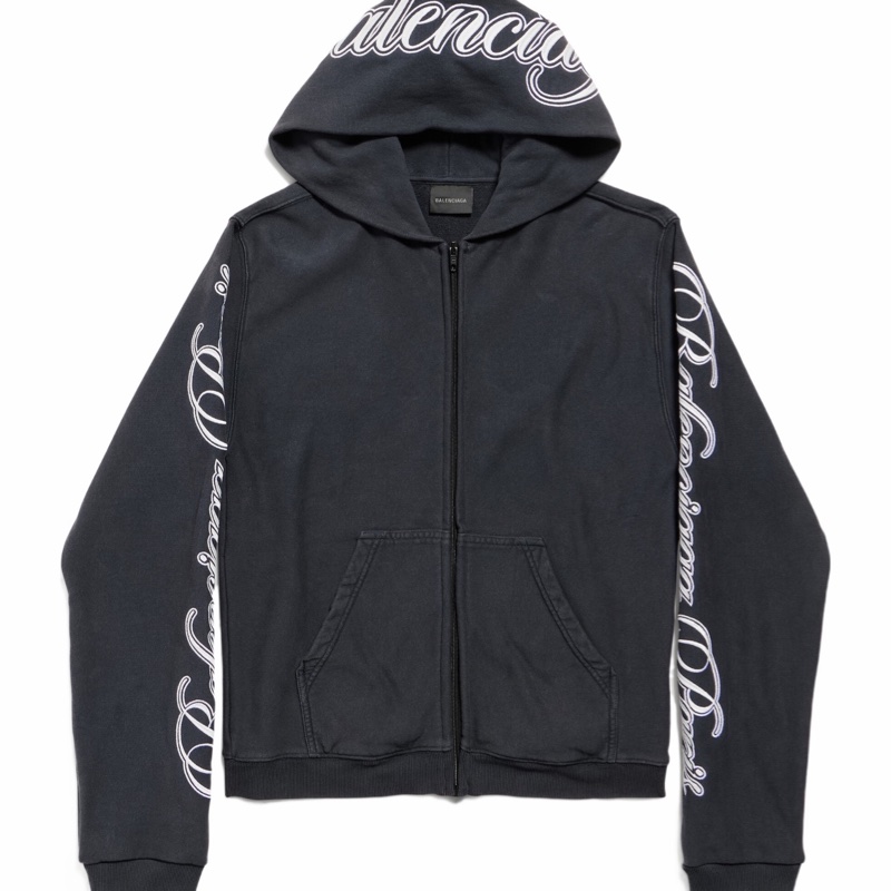 Balenciaga 男士 拉鍊連帽衛衣XXS XS S M L XL碼-0