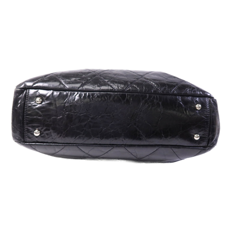 CHANEL 牛皮皮革Portobello Tote銀扣鏈帶肩背袋-3