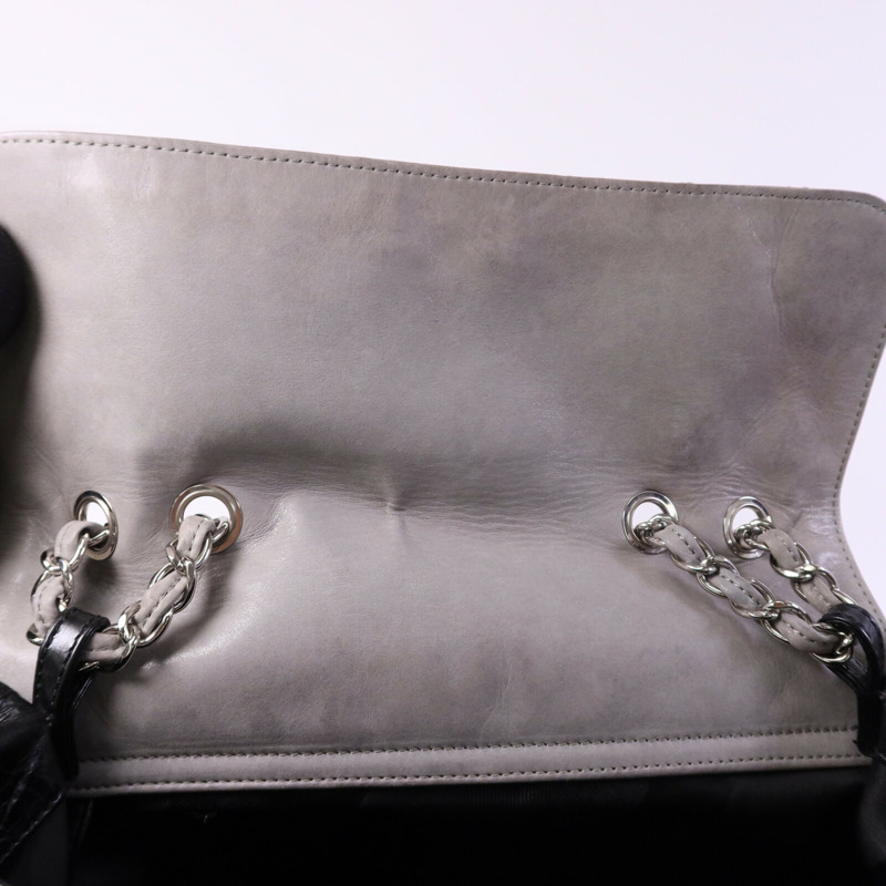 CHANEL 牛皮皮革Portobello Tote銀扣鏈帶肩背袋-13
