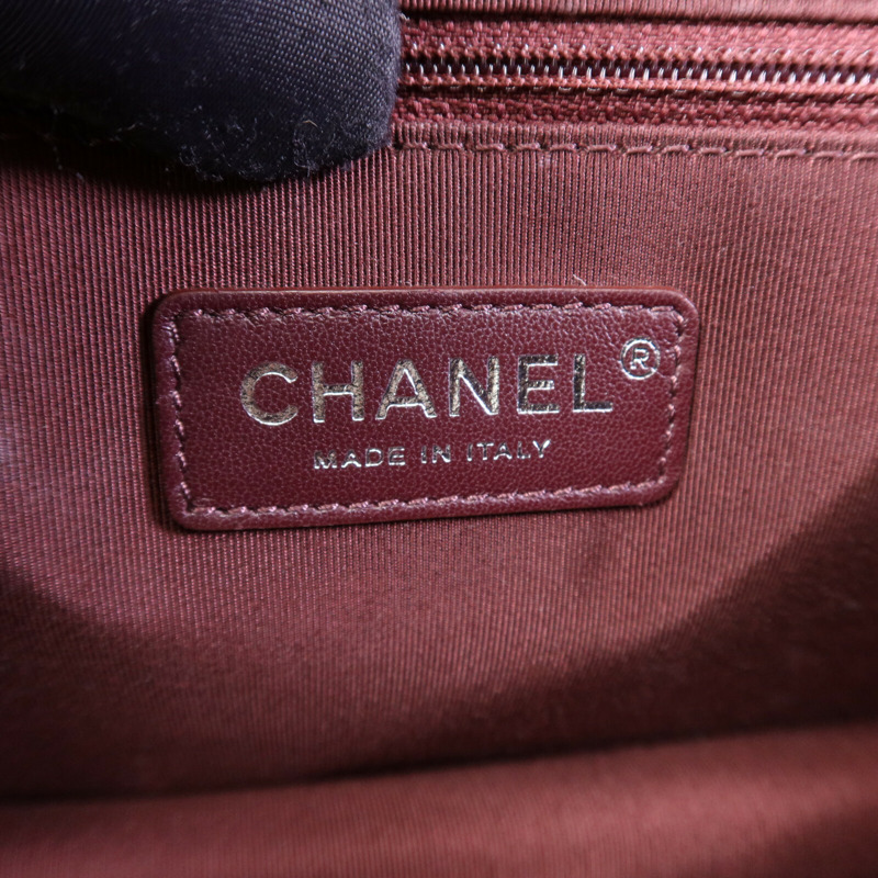 CHANEL 山羊皮皮革CC University Flap Bag鏈帶手挽肩背兩用袋-5