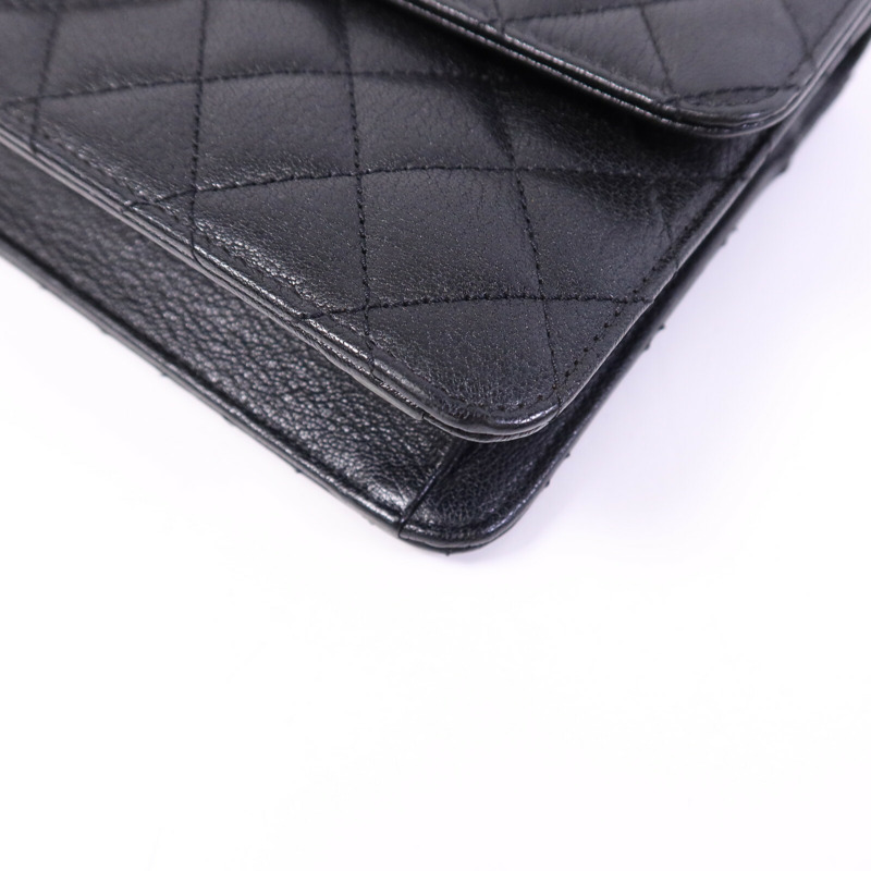 CHANEL 山羊皮皮革CC University Flap Bag鏈帶手挽肩背兩用袋-10