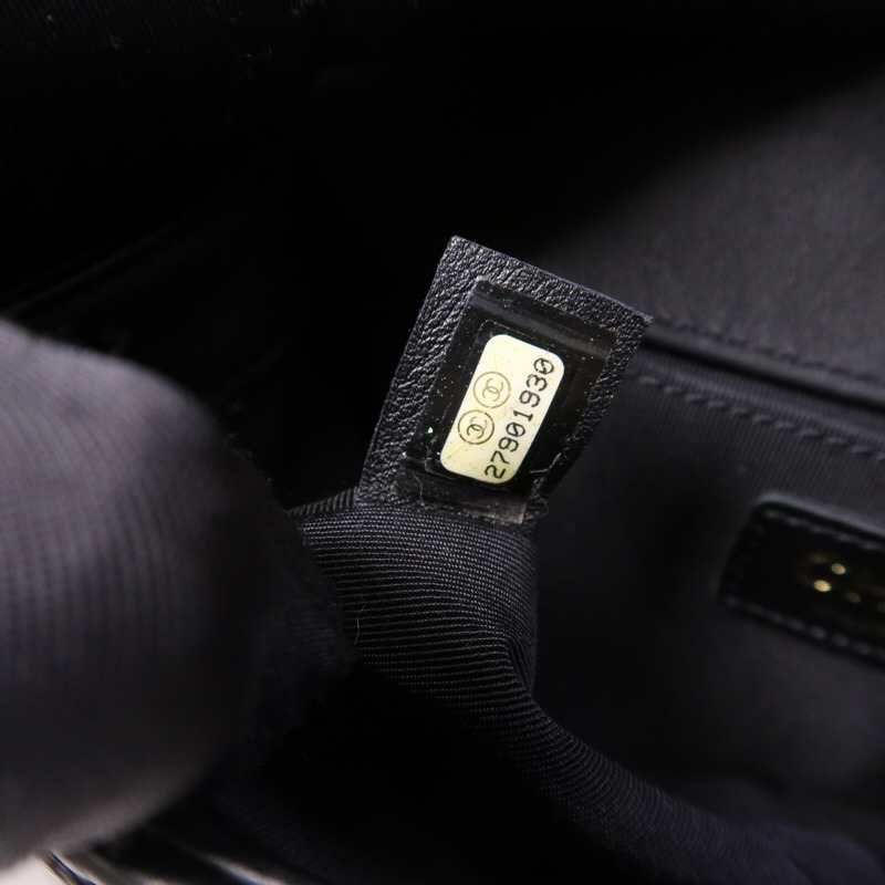 CHANEL 牛皮皮革Boy 20金扣鏈帶肩背袋-7