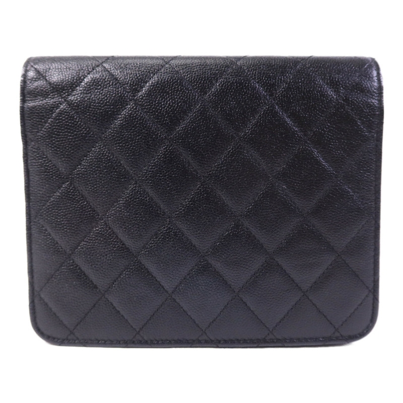 CHANEL 牛皮皮革WOC Wallet On Chain銀扣鏈帶肩背袋-1