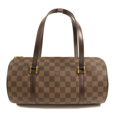LOUIS VUITTON Damier Papillon 30金扣手挽袋