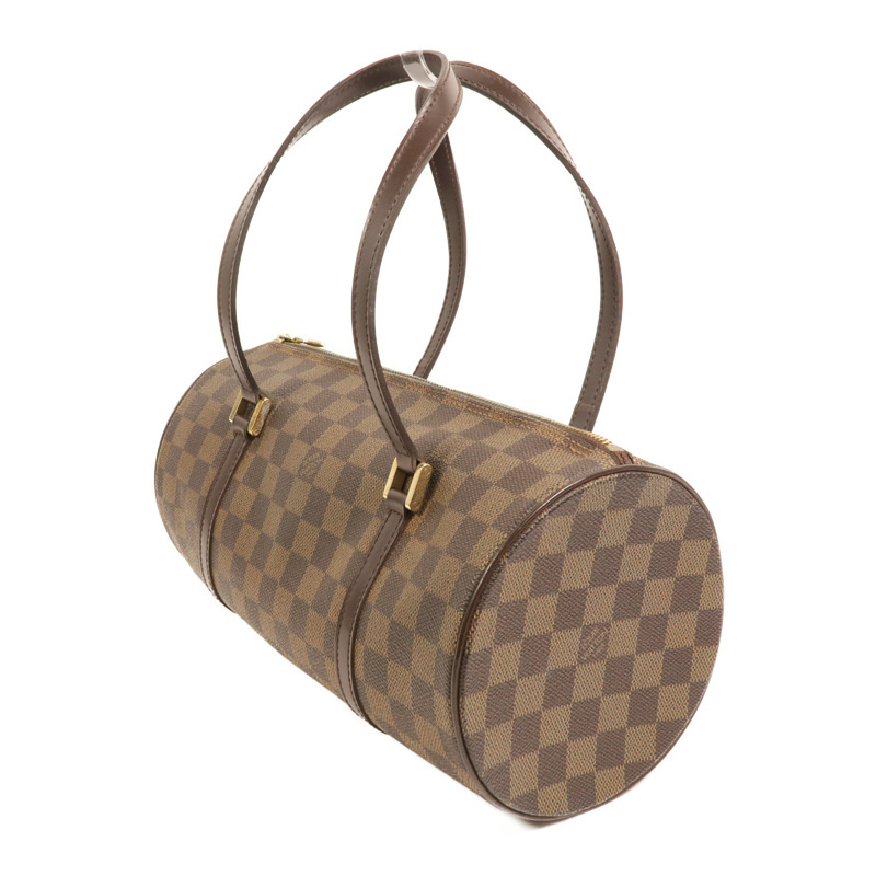 LOUIS VUITTON Damier Papillon 30金扣手挽袋-2