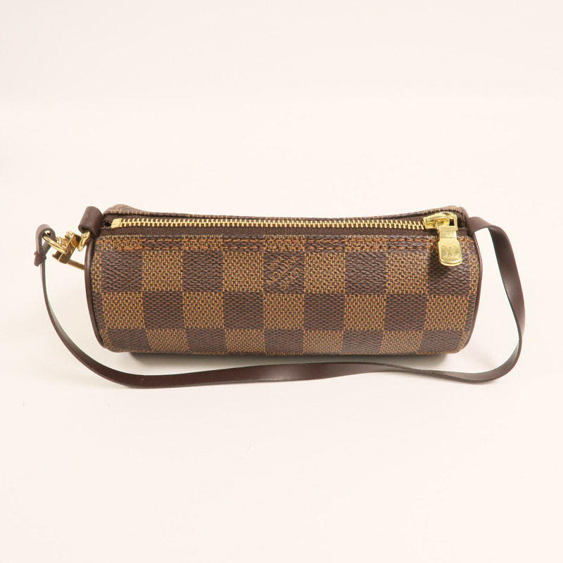 LOUIS VUITTON Damier Papillon 30金扣手挽袋-8