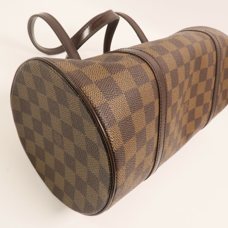 LOUIS VUITTON Damier Papillon 30金扣手挽袋-13