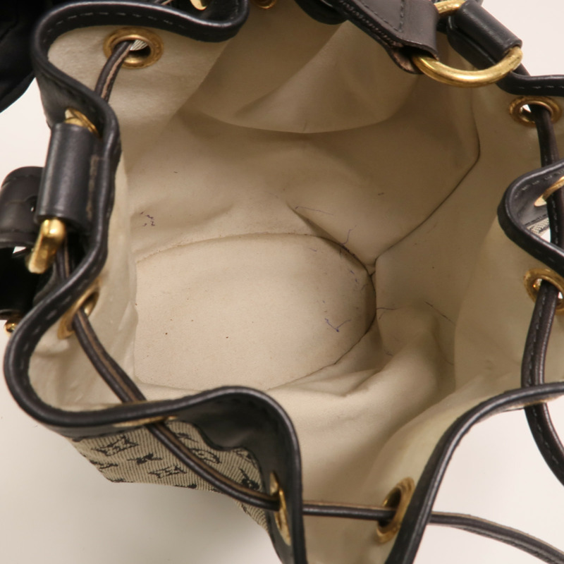 LOUIS VUITTON Monogram Mini/皮革Noelie金扣手挽袋-4