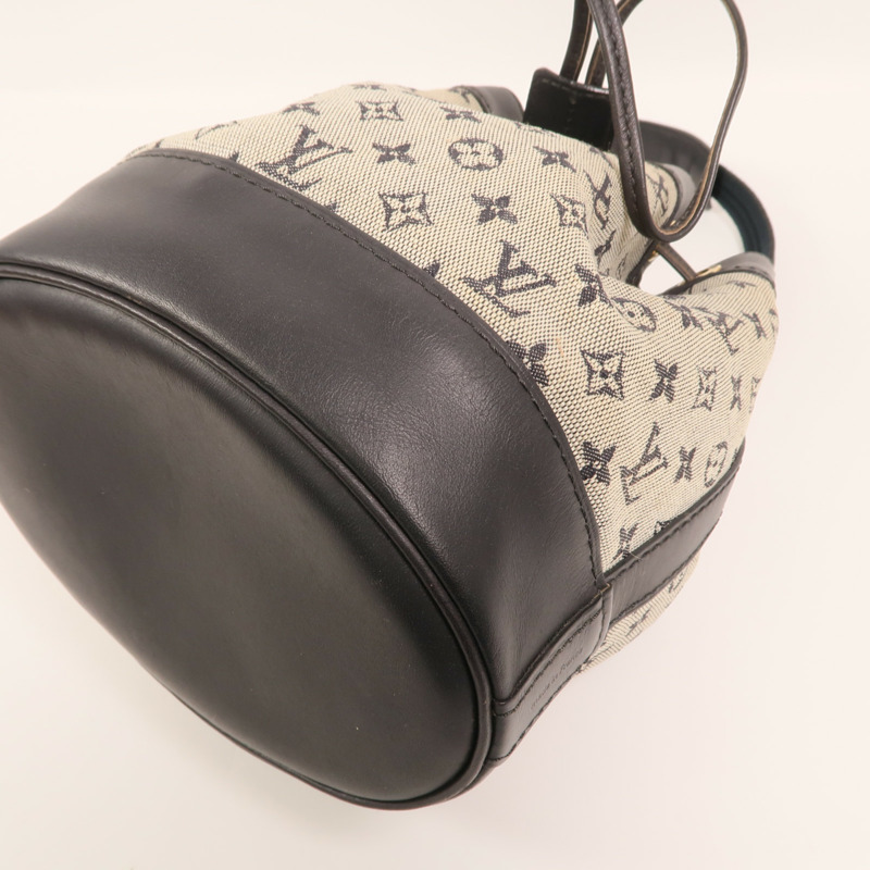 LOUIS VUITTON Monogram Mini/皮革Noelie金扣手挽袋-9
